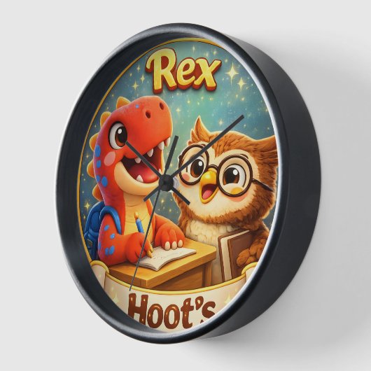 Educational nursery wall clock 壁時計 (傾斜)