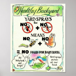 Educational Poster - No Mosquito Spray! ポスター