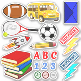 Educational School Stickers (Kids Activity Books) シール