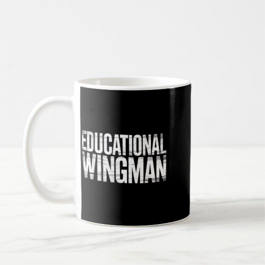 Educational Wingman Teacher Istant Suprt -  コーヒーマグカップ (左)