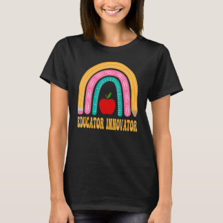 Educator Innovator Rainbow Cute Back To School App Tシャツ