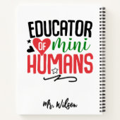Educator of Mini Humans Notebook – Funny Teacher ノートブック (裏面)