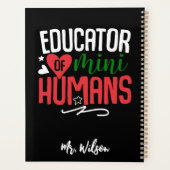 Educator of Mini Humans Notebook – Funny Teacher  プランナー手帳 (裏面)