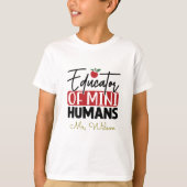 Educator of Mini Humans Notebook – Funny Teacher Tシャツ (正面)