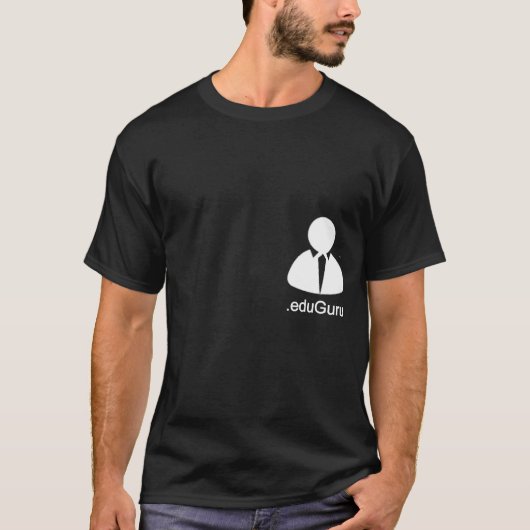 .eduGuru -得られた教祖か。 (黒) Tシャツ (正面)
