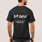 .eduGuru -得られた教祖か。 (黒) Tシャツ (裏面)