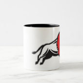 EDUKANからあなたのエディーにバイソンのコーヒー・マグを得て下さい ツートーンマグカップ (中央)