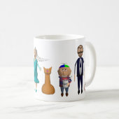EdukayFUN Mug (With Johnny, Papa, Ulsa & more) コーヒーマグカップ (正面右)