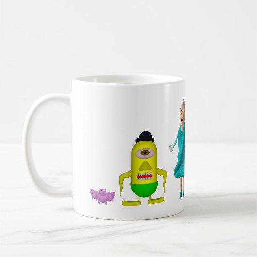 EdukayFUN Mug (With Johnny, Papa, Ulsa & more) コーヒーマグカップ (左)