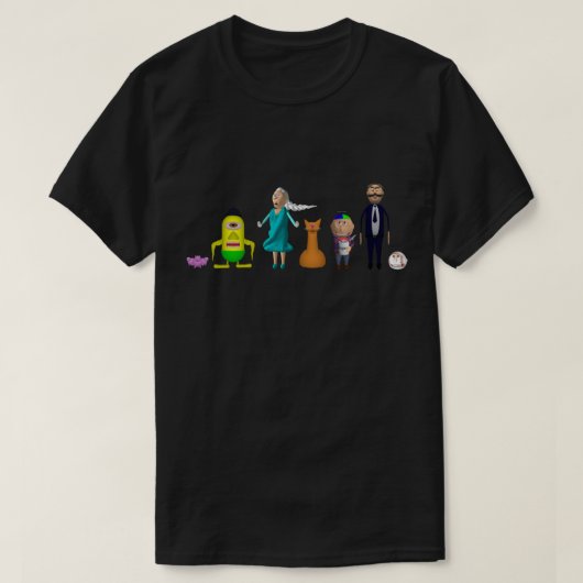 EdukayFUN T-shirt (With Johnny, Papa, Ulsa & more) Tシャツ (デザイン正面)