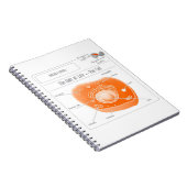 EduPaperプロダクト細胞の螺旋綴じのノート ノートブック (右側)