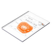 EduPaperプロダクト細胞の螺旋綴じのノート ノートブック (左側)