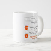 EduPaper製品コンピュータサイエンスマグ ジャンボコーヒーマグカップ (正面右)