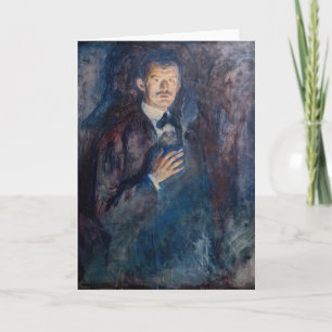 Edvard Munch – タバコ付きセルフポートレート カード