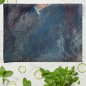 Edvard Munch – タバコ付きセルフポートレート キッチンタオル (折り畳み)