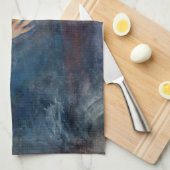 Edvard Munch – タバコ付きセルフポートレート キッチンタオル (四つ折り)