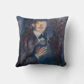 Edvard Munch – タバコ付きセルフポートレート クッション (裏面)