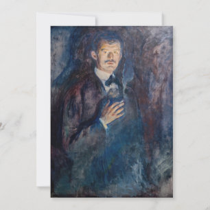 Edvard Munch – タバコ付きセルフポートレート サンキューカード