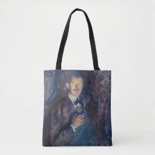 Edvard Munch – タバコ付きセルフポートレート トートバッグ