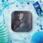 Edvard Munch – タバコ付きセルフポートレート ペーパープレート (パーティー)