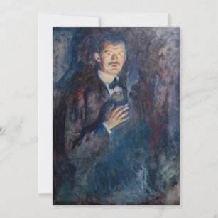 Edvard Munch – タバコ付きセルフポートレート 招待状