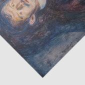 Edvard Munch – タバコ付きセルフポートレート 薄葉紙 (詳細)