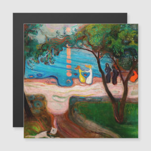 Edvard Munch – ダンスをビーチ磁気カード