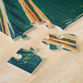 Edvard Munch – ブリッジ上の女の子，リトグラフ ジグソーパズル (側面)