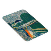 Edvard Munch – ブリッジ上の女の子，リトグラフ マグネット (右側)