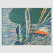 Edvard Munch – ブリッジ上の女の子，リトグラフ 薄葉紙 (正面)