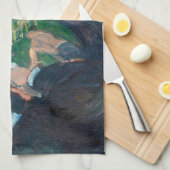 Edvard Munch – モンテカルロのルーレット表 キッチンタオル (四つ折り)