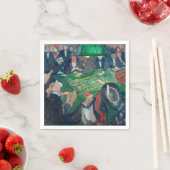 Edvard Munch – モンテカルロのルーレット表 スタンダードカクテルナプキン (インサイチュ)