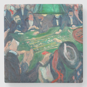Edvard Munch – モンテカルロのルーレット表 ストーンコースター