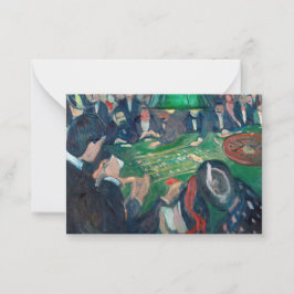 Edvard Munch – モンテカルロのルーレット表 ノートカード