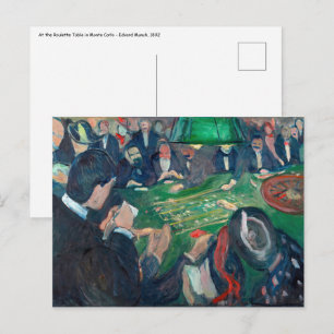 Edvard Munch – モンテカルロのルーレット表 ポストカード
