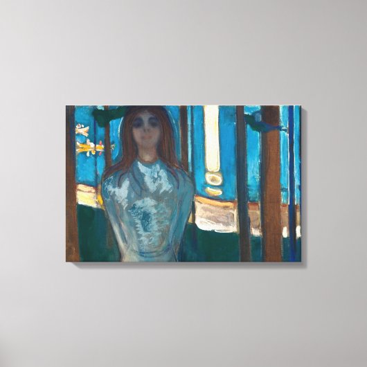 Edvard Munch – 声、夏の夜 キャンバスプリント (正面)