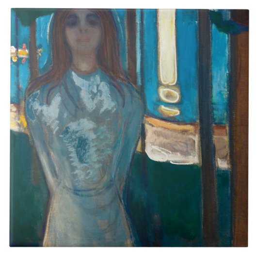 Edvard Munch – 声、夏の夜 タイル (正面)