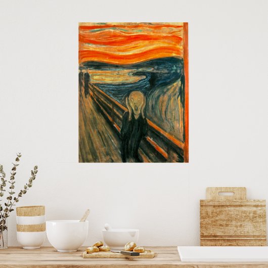 EDVARD MUNCH – 悲鳴1893 ポスター (キッチン)