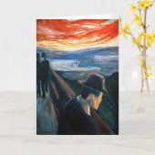 Edvard Munch – 日没の気分、絶望1892 カード (黄色い花)