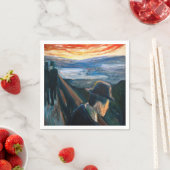 Edvard Munch – 日没の気分、絶望1892 スタンダードカクテルナプキン (インサイチュ)