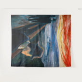 Edvard Munch – 日没の気分、絶望1892 タペストリー (正面(横))