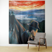 Edvard Munch – 日没の気分、絶望1892 タペストリー (インサイチュ)