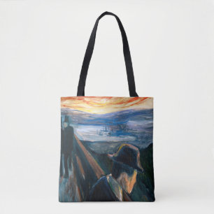 Edvard Munch – 日没の気分、絶望1892 トートバッグ