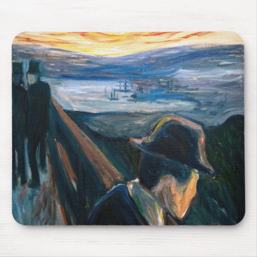 Edvard Munch – 日没の気分、絶望1892 マウスパッド (正面)