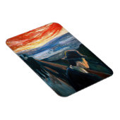 Edvard Munch – 日没の気分、絶望1892 マグネット (右側)