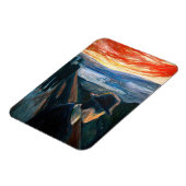 Edvard Munch – 日没の気分、絶望1892 マグネット (左側)