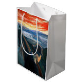 Edvard Munch – 日没の気分、絶望1892 ミディアムペーパーバッグ (裏面アングル)