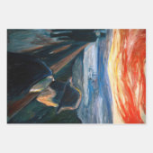 Edvard Munch – 日没の気分、絶望1892 ラッピングペーパーシート (正面2)