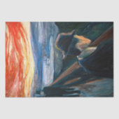 Edvard Munch – 日没の気分、絶望1892 薄葉紙 (正面)