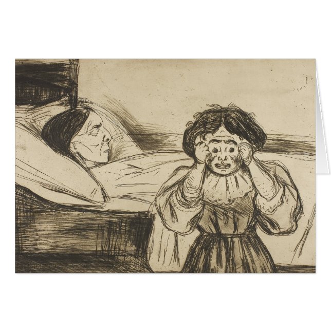 Edvard Munch – 死んだ母親とその子 (正面横)